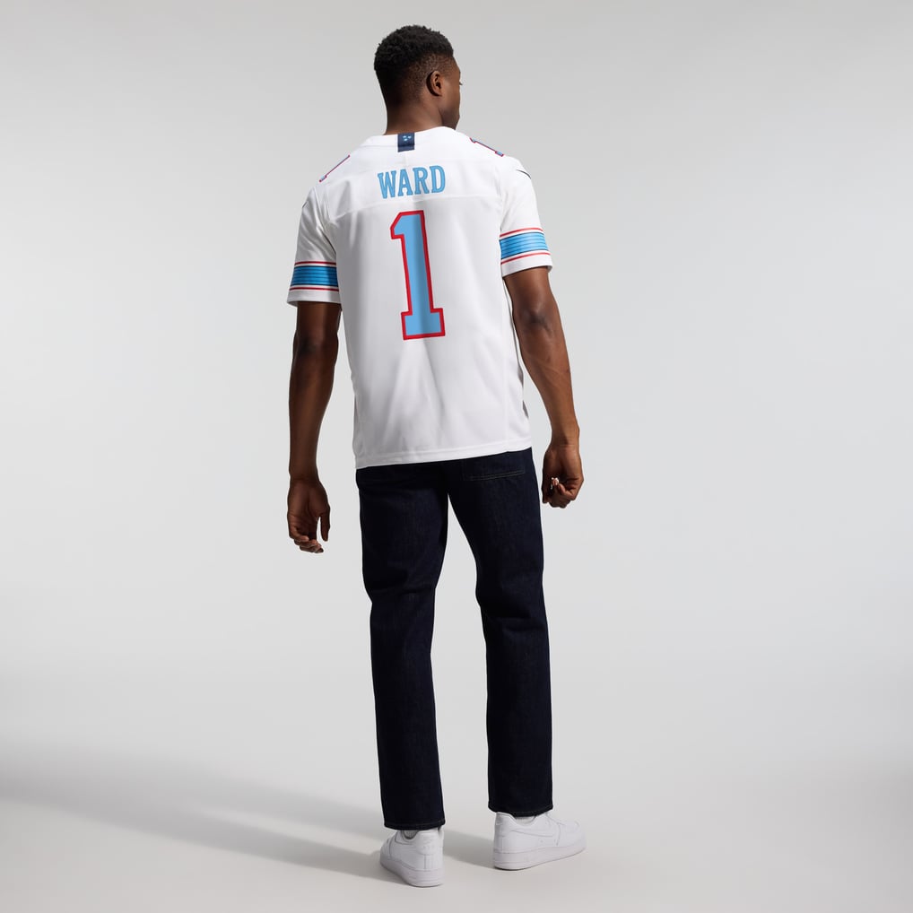 Men's Tennessee Titans Cameron Ward Nike White Vapor F.U.S.E. Stitched Limited Jersey - Image 8