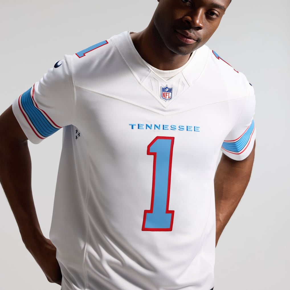 Men's Tennessee Titans Cameron Ward Nike White Vapor F.U.S.E. Stitched Limited Jersey - Image 10