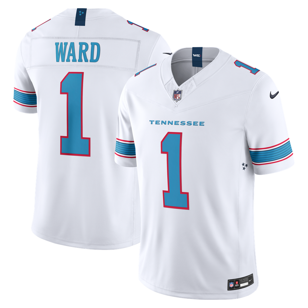 Men's Tennessee Titans Cameron Ward Nike White Vapor F.U.S.E. Stitched Limited Jersey - Image 1