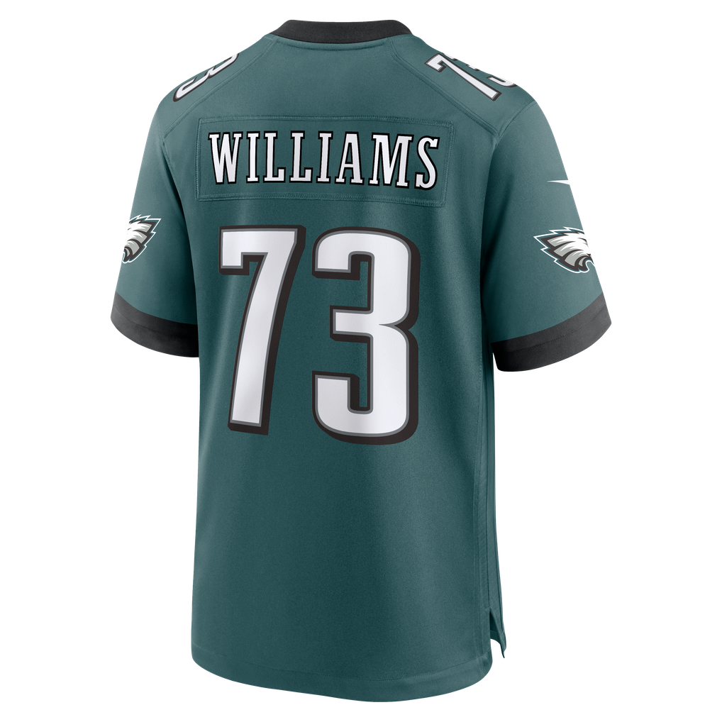 Men's Philadelphia Eagles Cameron Williams Nike  Midnight Green Team Game Jersey - Image 4