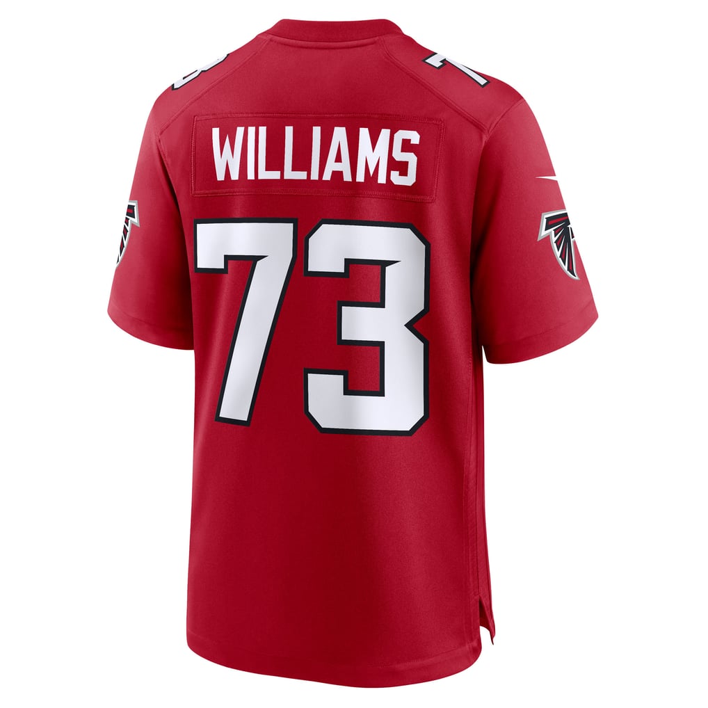 Men's Atlanta Falcons Cameron Williams Nike Red Team Game Jersey