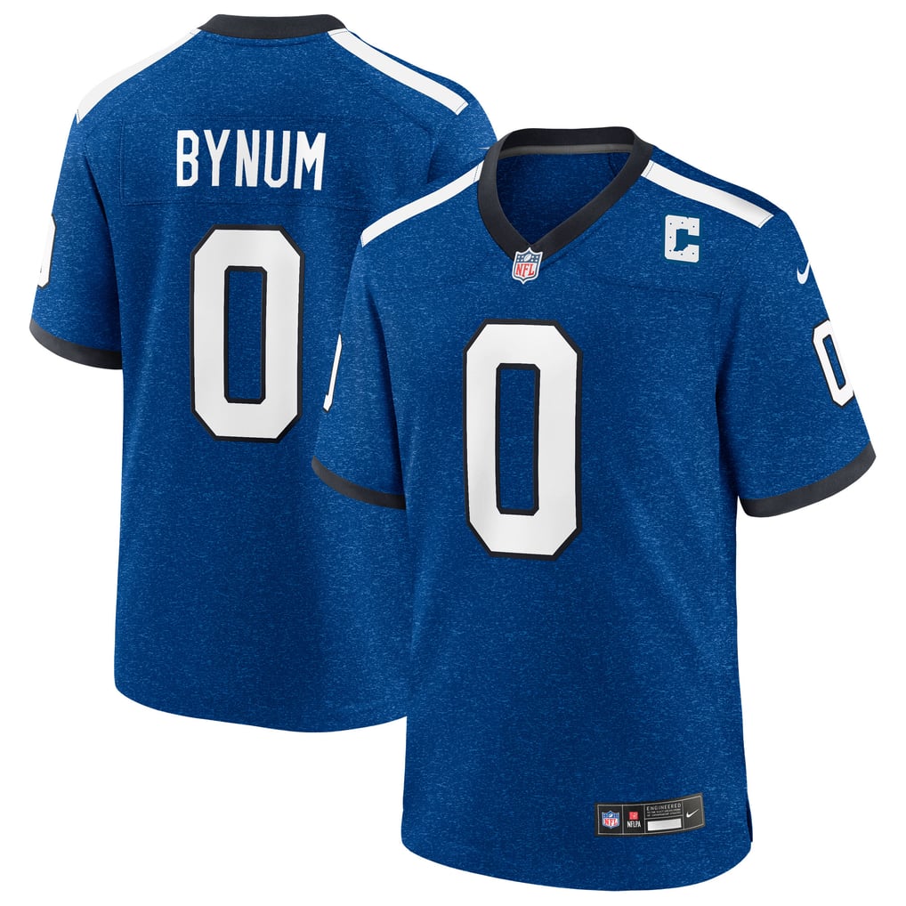 Men's Indianapolis Colts Camryn Bynum Nike  Heather Royal Alternate 2 Indiana Nights Game Jersey - Image 2