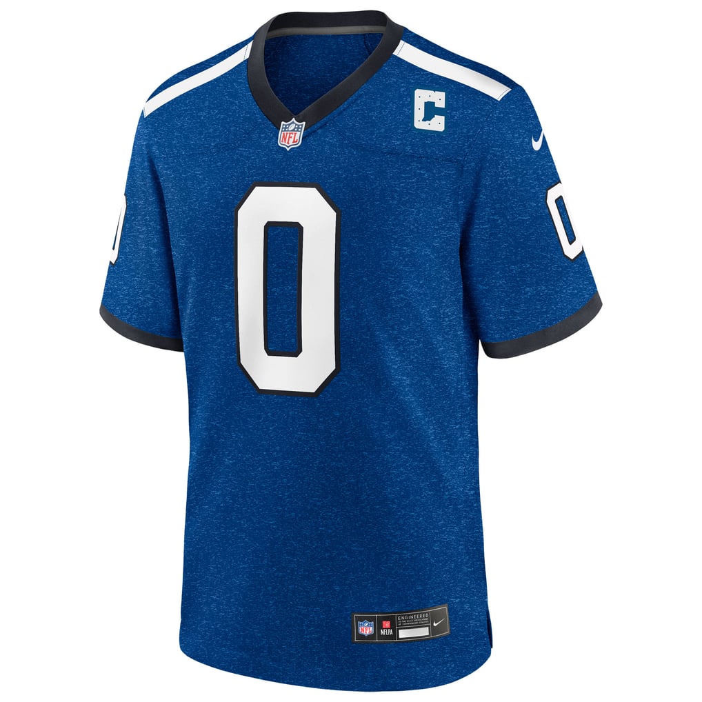 Men's Indianapolis Colts Camryn Bynum Nike  Heather Royal Alternate 2 Indiana Nights Game Jersey - Image 3