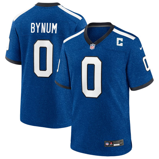 Men's Indianapolis Colts Camryn Bynum Nike  Heather Royal Alternate 2 Indiana Nights Game Jersey - Image 1