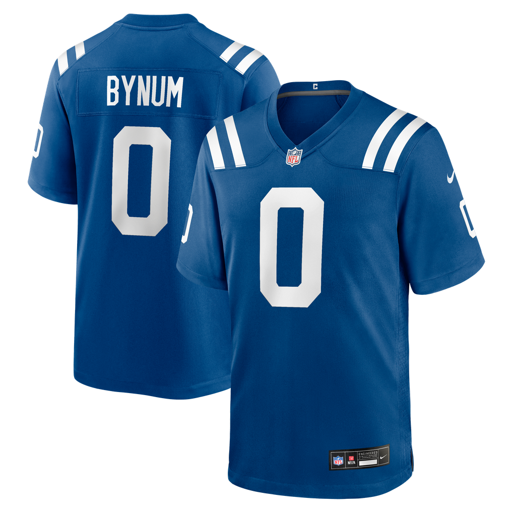 Men's Indianapolis Colts Camryn Bynum Nike  Royal Team Game Jersey - Image 1