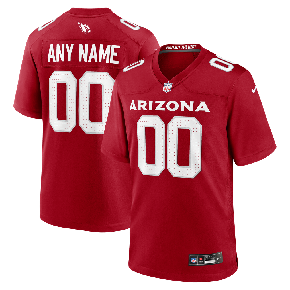 Men's Arizona Cardinals Nike Cardinal Custom Game Jersey - Image 1