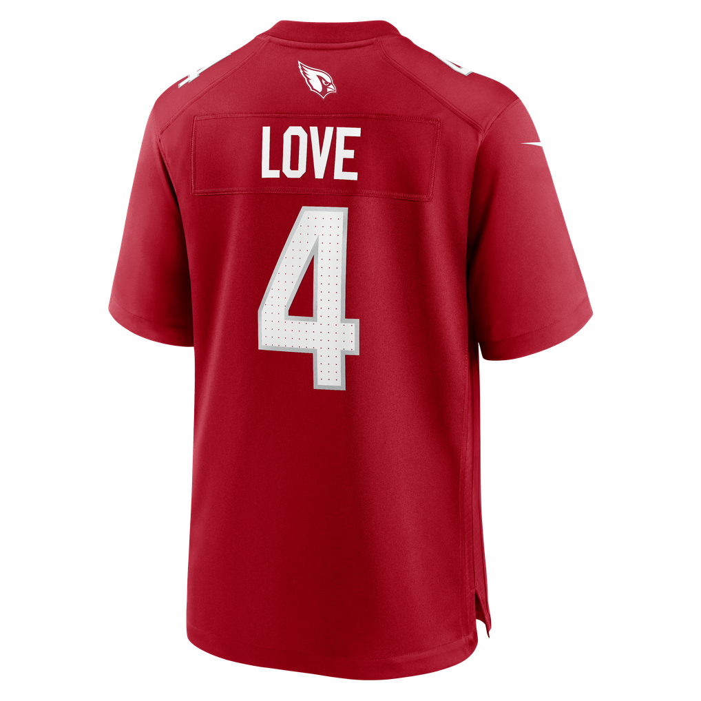 Men's Arizona Cardinals Jeremiyah Love Nike Cardinal Team Game Jersey - Image 6