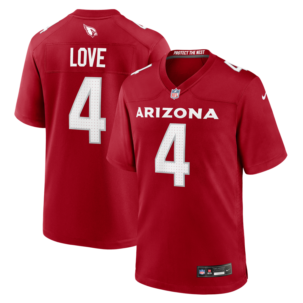 Men's Arizona Cardinals Jeremiyah Love Nike Cardinal Team Game Jersey - Image 1