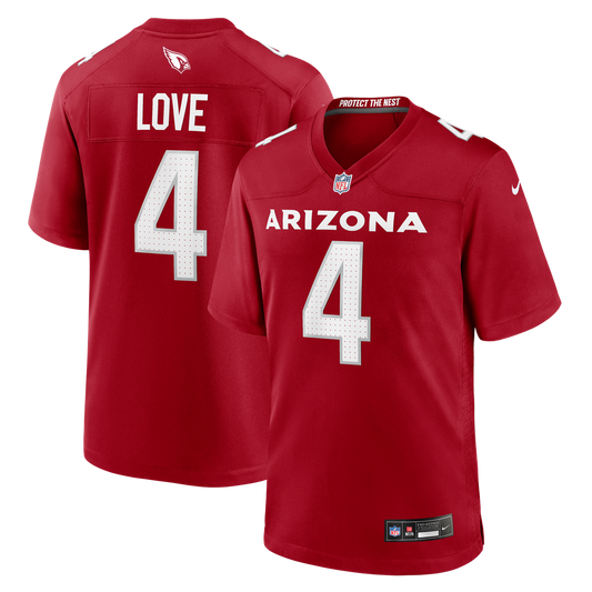 Men's Arizona Cardinals Jeremiyah Love Nike Cardinal Team Game Jersey - Image 1