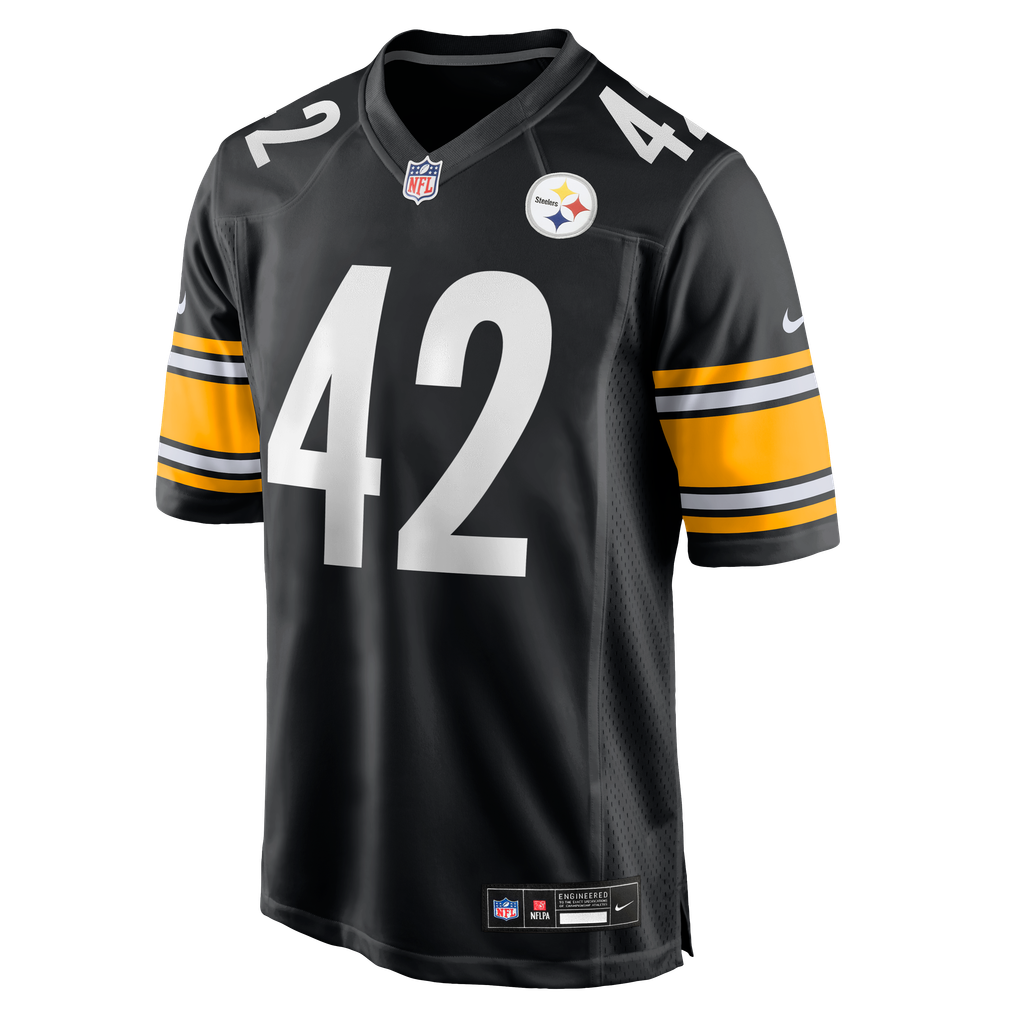 Men's Pittsburgh Steelers Car'lin Vigers Nike Black Team Game Jersey - Image 6