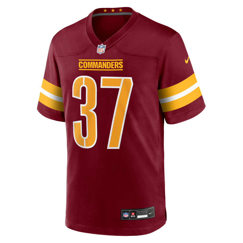 Men's Washington Commanders Car'lin Vigers Nike  Burgundy Team Game Jersey - Image 3