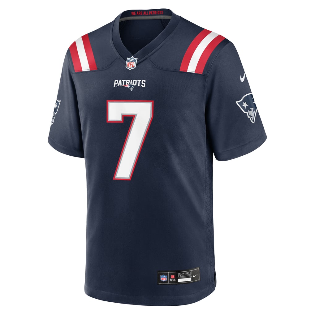 Men's New England Patriots Carlton Davis Nike Navy Team Game Jersey - Image 5