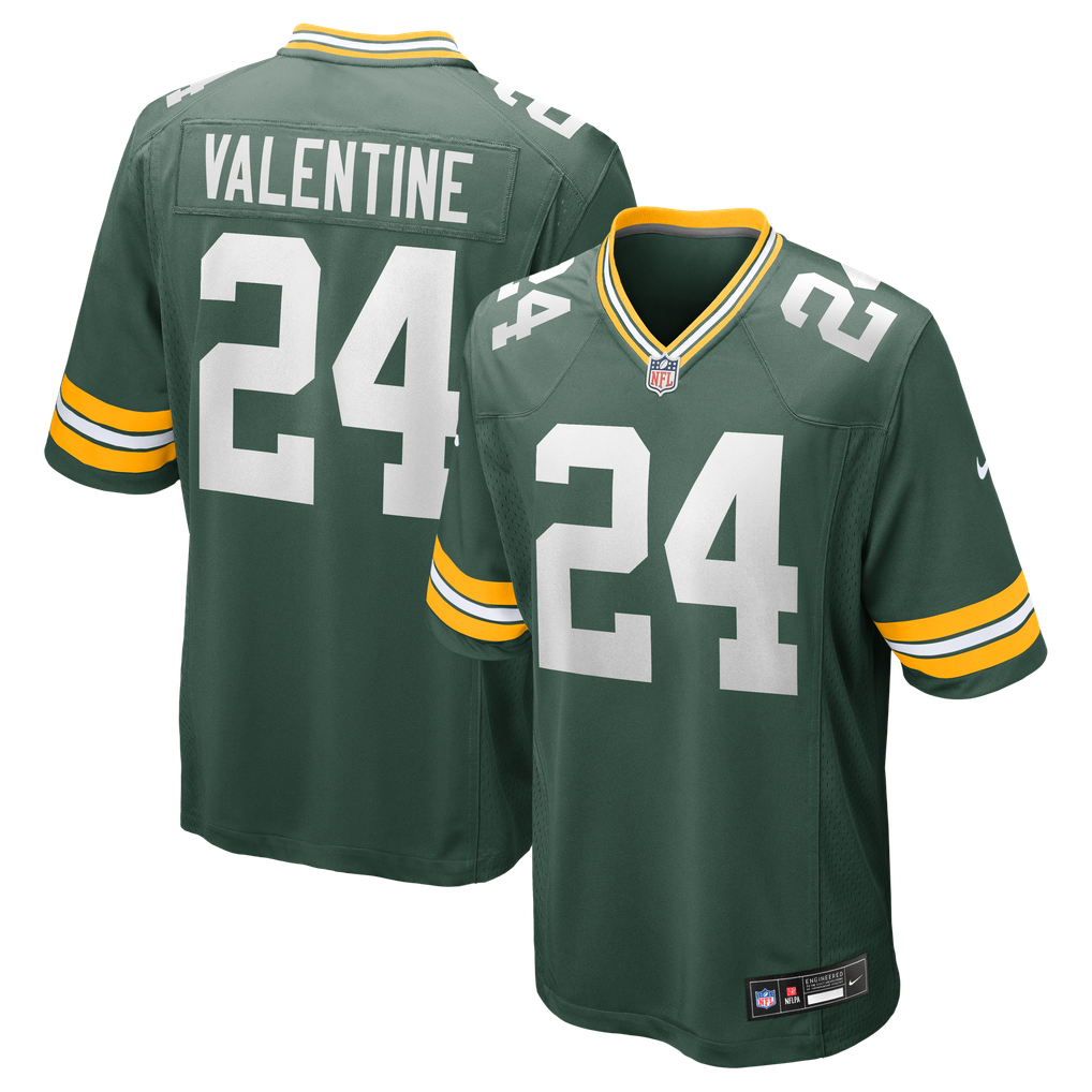 Men's Green Bay Packers Carrington Valentine Nike  Green  Game Jersey - Image 1