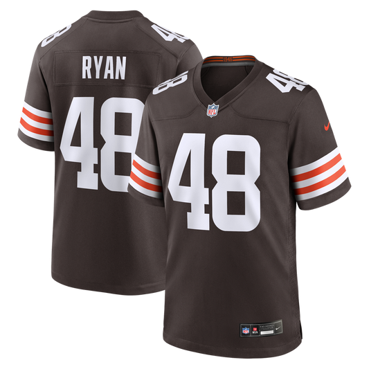 Men's Cleveland Browns Carsen Ryan Nike Brown Game Jersey - Image 1