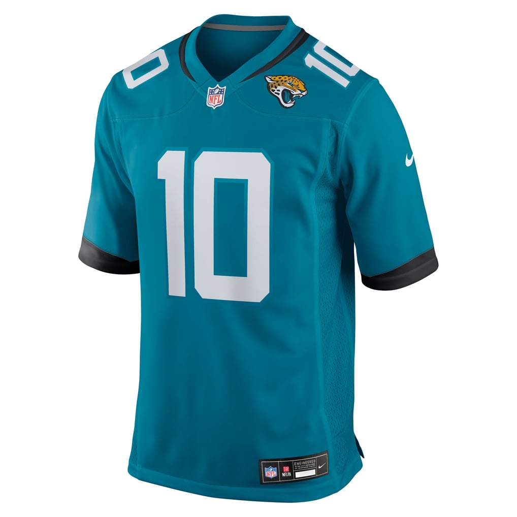 Men's Jacksonville Jaguars Carter Bradley Nike  Teal Team Game Jersey - Image 3