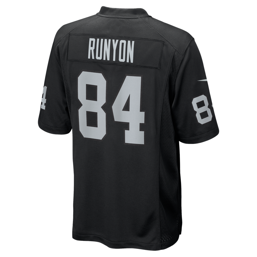 Men's Las Vegas Raiders Carter Runyon Nike Black Team Game Jersey - Image 6