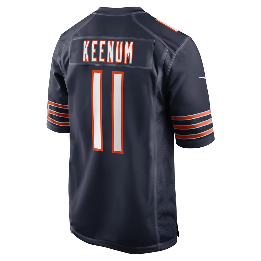 Men's Chicago Bears Case Keenum Nike Navy Team Game Jersey - Image 4