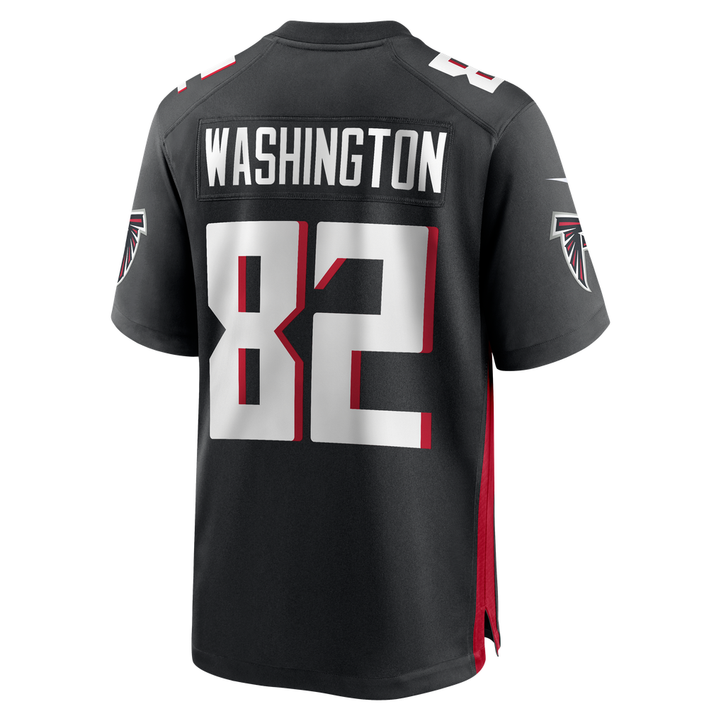 Men's Atlanta Falcons Casey Washington Nike Black Team Game Jersey