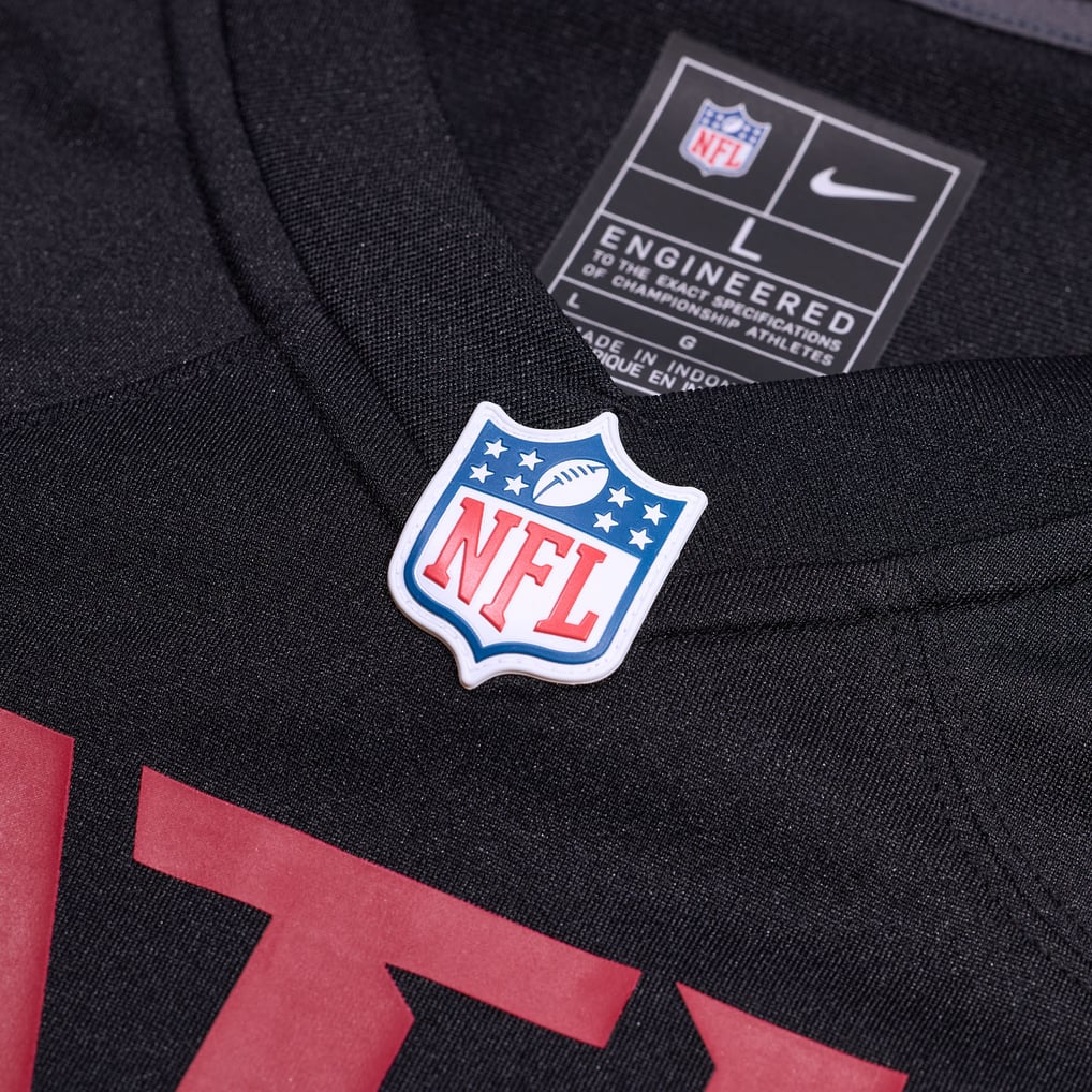 Men's Atlanta Falcons Casey Washington Nike Black Team Game Jersey