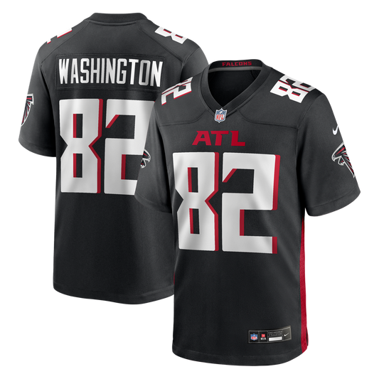 Men's Atlanta Falcons Casey Washington Nike Black Team Game Jersey