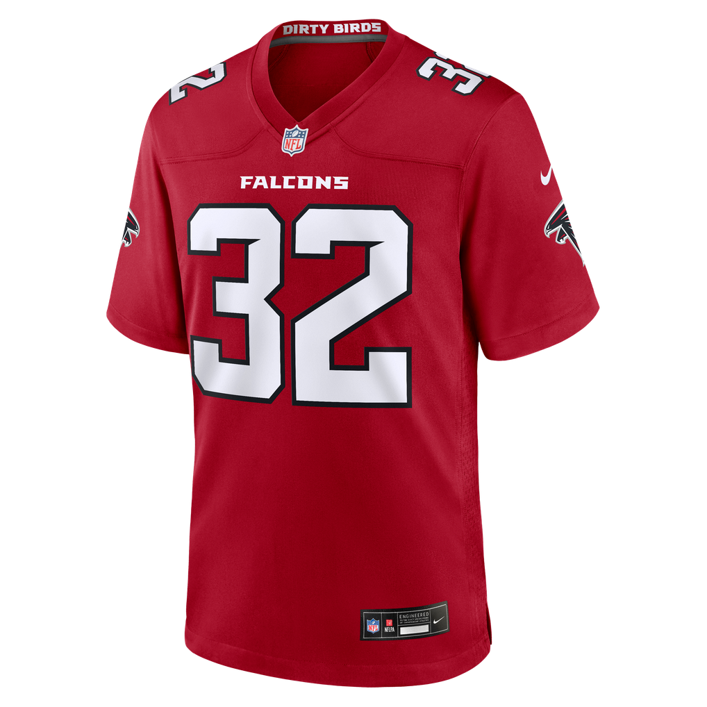 Men's Atlanta Falcons Cash Jones Nike Red Team Game Jersey