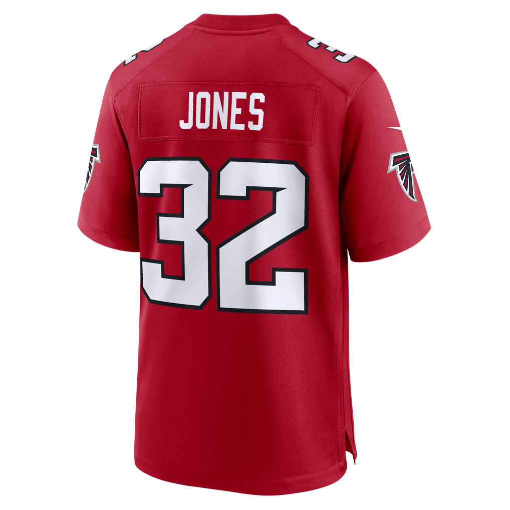 Men's Atlanta Falcons Cash Jones Nike Red Team Game Jersey
