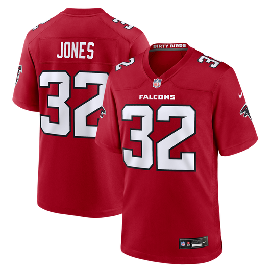 Men's Atlanta Falcons Cash Jones Nike Red Team Game Jersey