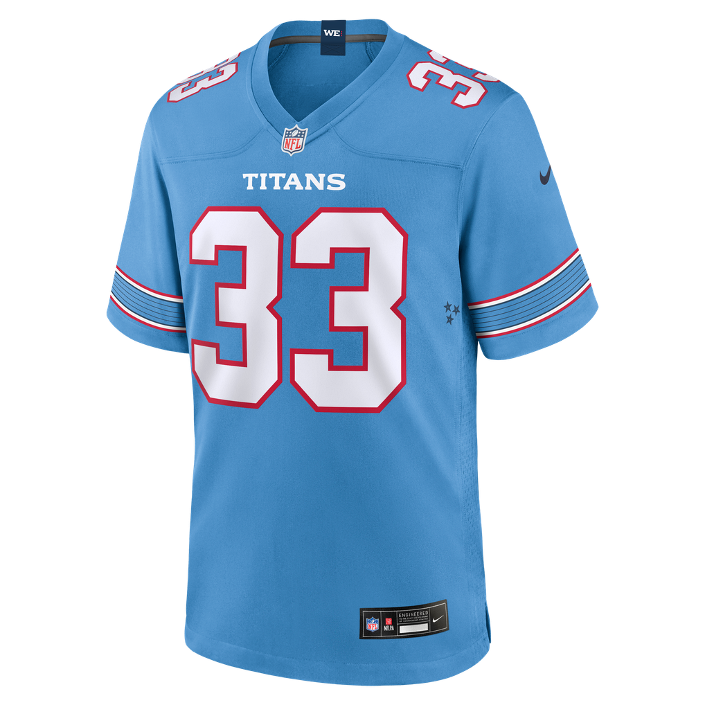 Men's Tennessee Titans Cedric Gray Nike Light Blue Game Jersey - Image 3