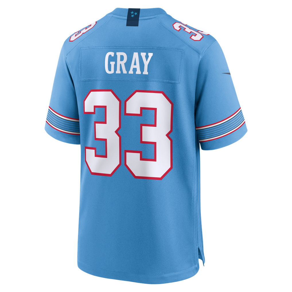 Men's Tennessee Titans Cedric Gray Nike Light Blue Game Jersey - Image 4
