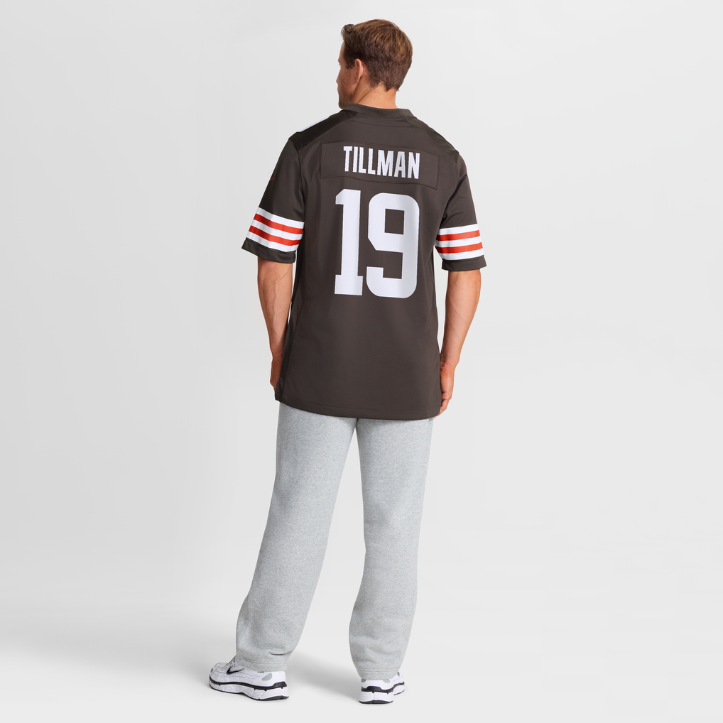 Men's Cleveland Browns Cedric Tillman Nike Brown Game Jersey - Image 9