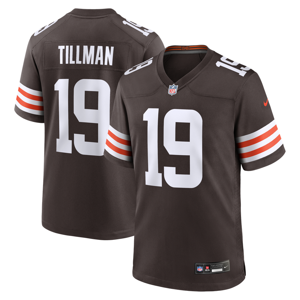 Men's Cleveland Browns Cedric Tillman Nike Brown Game Jersey - Image 2