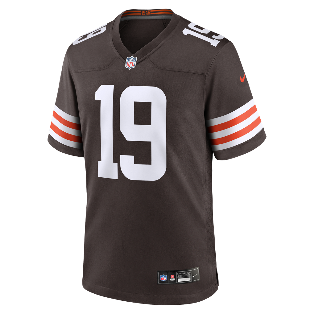 Men's Cleveland Browns Cedric Tillman Nike Brown Game Jersey - Image 3