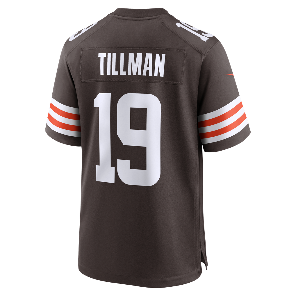 Men's Cleveland Browns Cedric Tillman Nike Brown Game Jersey - Image 4