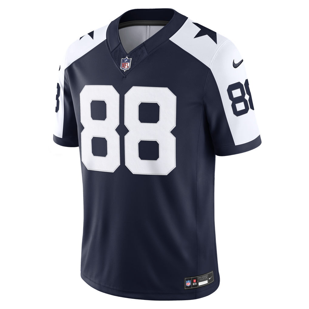 Men's Dallas Cowboys CeeDee Lamb Nike Navy Alternate Vapor F.U.S.E. Stitched Limited Jersey - Image 3