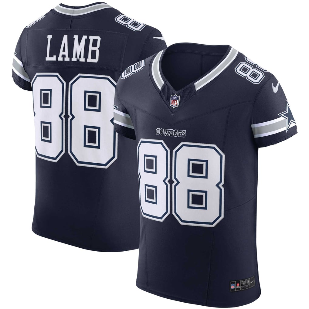 Men's Dallas Cowboys CeeDee Lamb Nike Navy Team Vapor F.U.S.E. Elite Jersey - Image 1