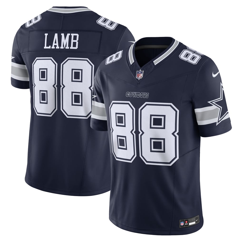 Men's Dallas Cowboys CeeDee Lamb Nike Navy Vapor F.U.S.E. Limited Jersey - Image 2