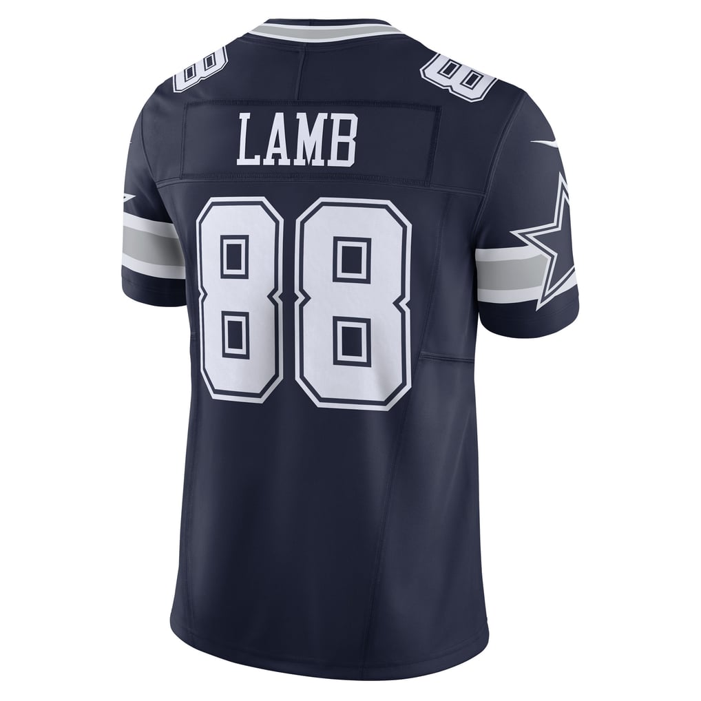 Men's Dallas Cowboys CeeDee Lamb Nike Navy Vapor F.U.S.E. Limited Jersey - Image 4
