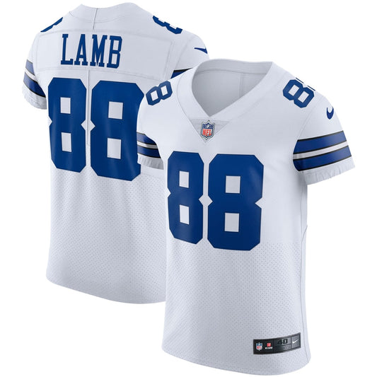 Men's Dallas Cowboys CeeDee Lamb Nike White Vapor Elite Jersey - Image 1