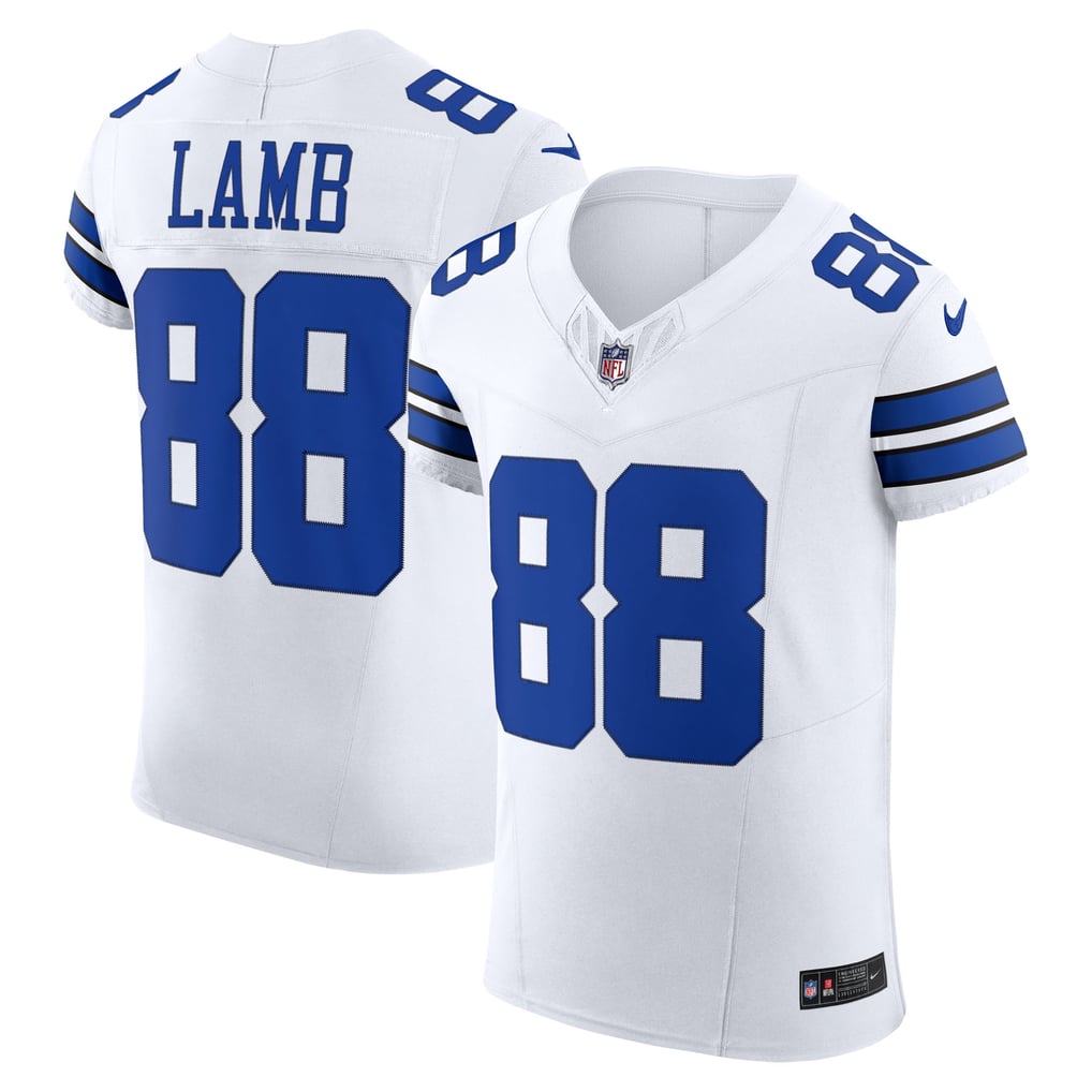 Men's Dallas Cowboys CeeDee Lamb Nike White Vapor F.U.S.E. Elite Jersey - Image 1