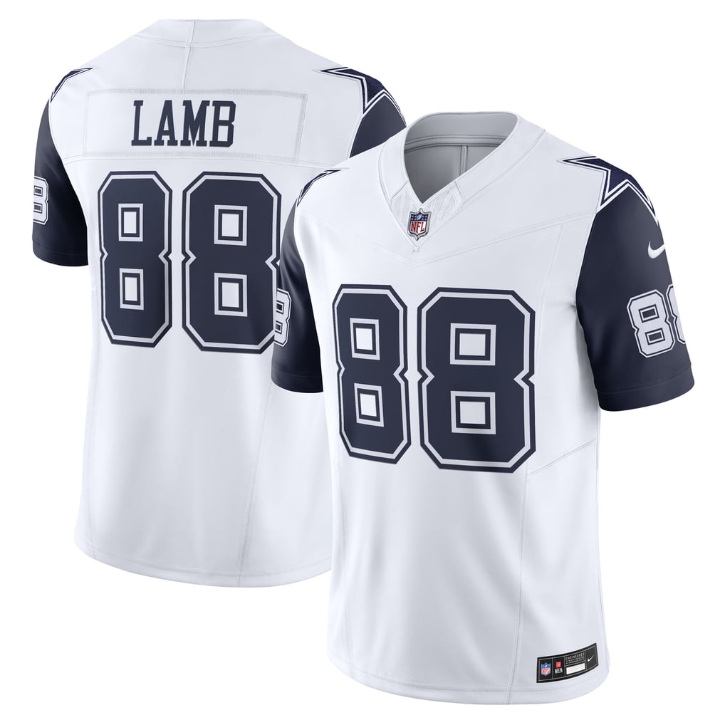 Men's Dallas Cowboys CeeDee Lamb Nike White Vapor F.U.S.E. Limited Jersey - Image 1