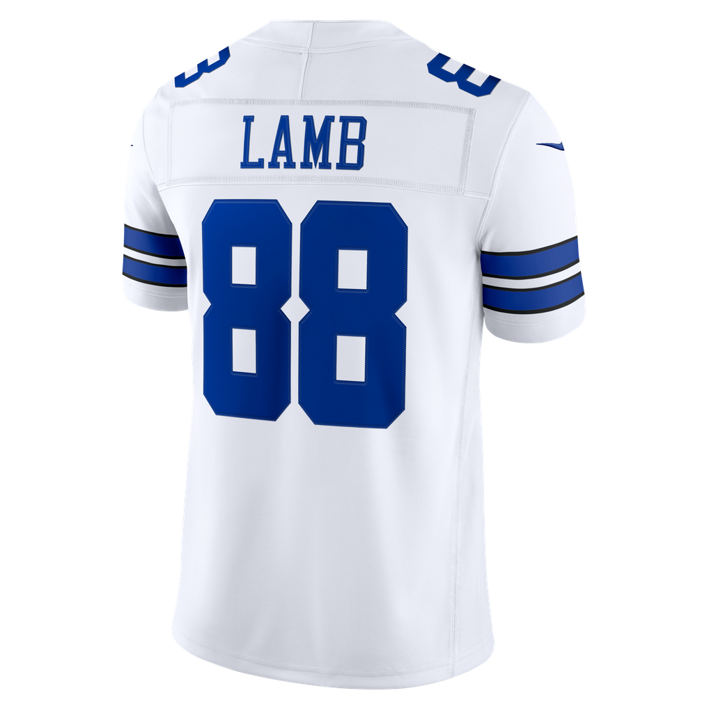 Men's Dallas Cowboys CeeDee Lamb Nike White Vapor F.U.S.E. Stitched Limited Jersey - Image 4