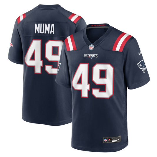 Men's New England Patriots Chad Muma Nike Navy Team Game Jersey - Image 1