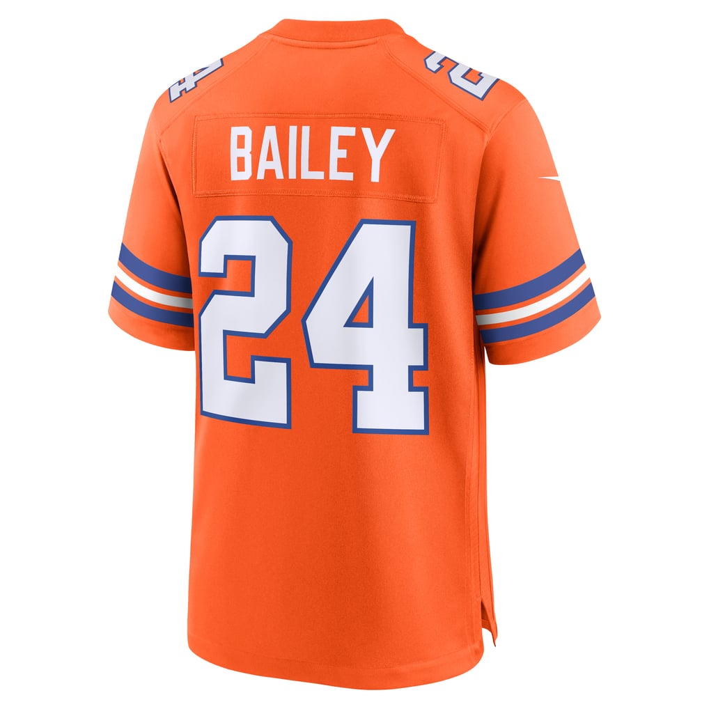 Men's Denver Broncos Champ Bailey Nike Orange Retired Player Alternate Game Jersey - Image 4