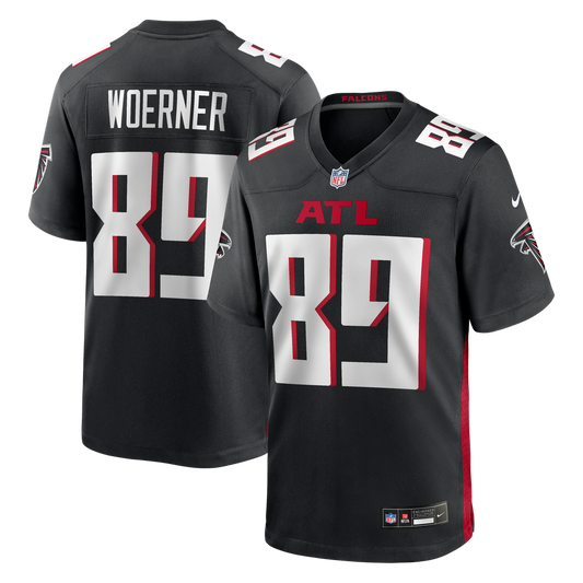 Men's Atlanta Falcons Charlie Woerner Nike Black Game Jersey
