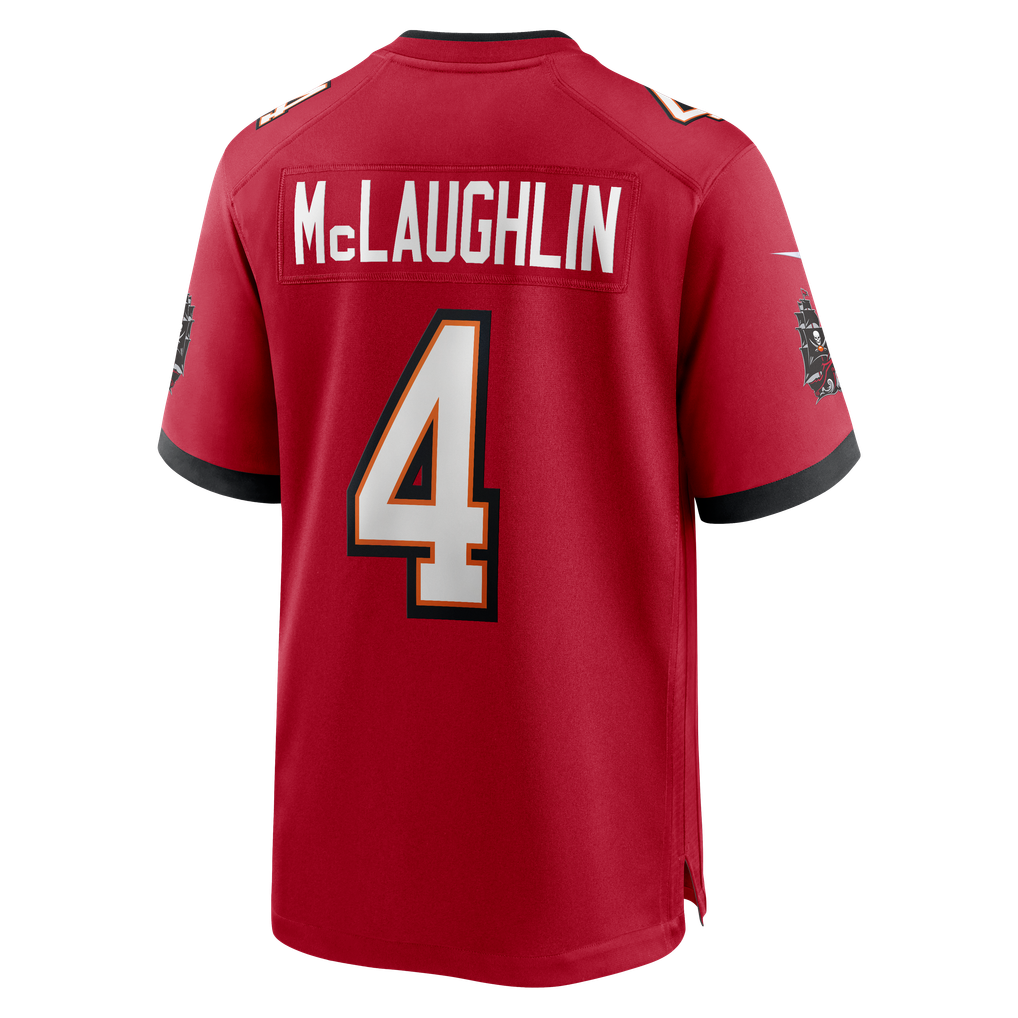 Men's Tampa Bay Buccaneers Chase McLaughlin Nike Red Game Player Jersey - Image 4