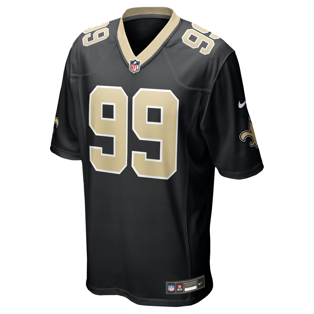 Men's New Orleans Saints Chase Young Nike  Black  Game Jersey - Image 3