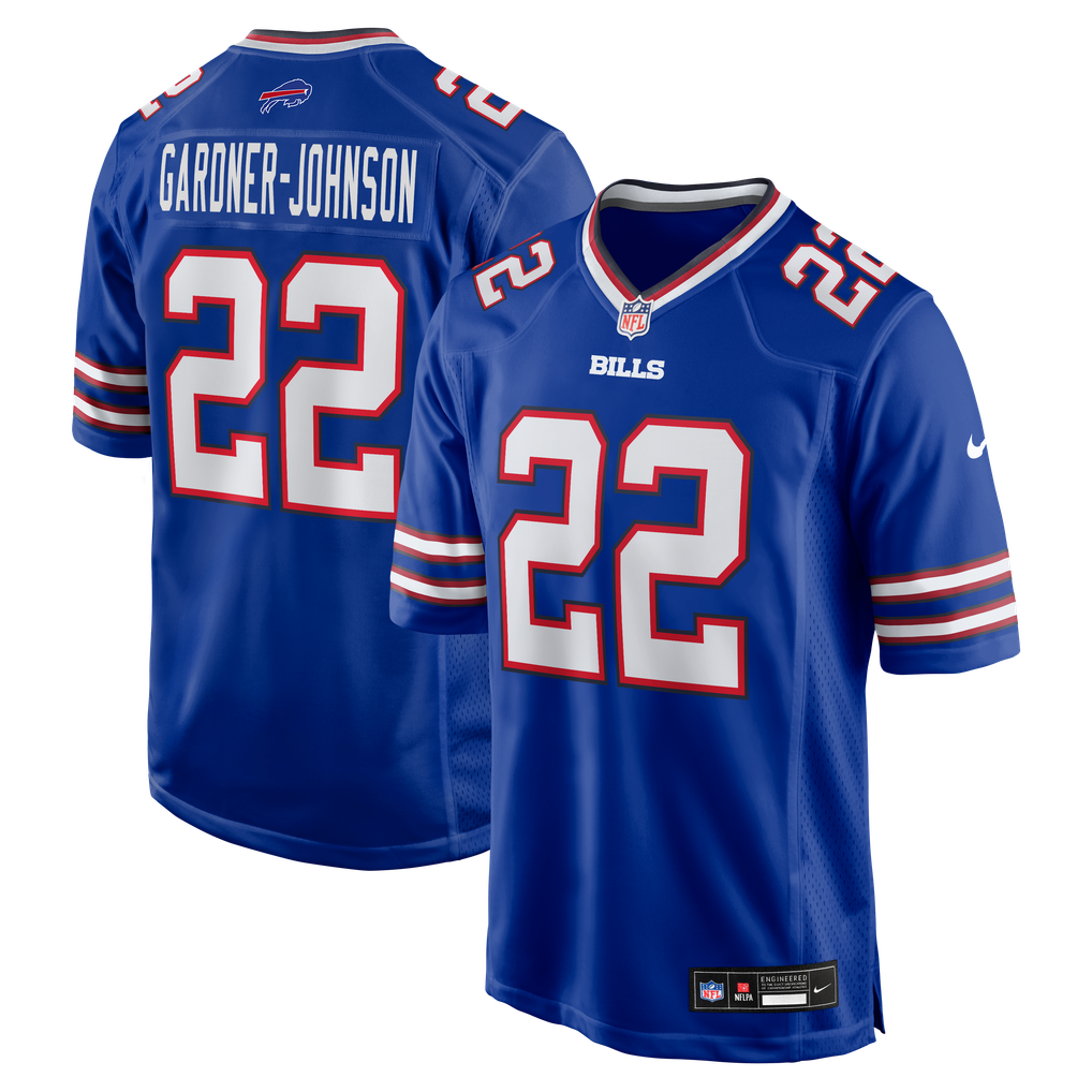 Men's Buffalo Bills Chauncey Gardner-Johnson Nike  Royal Team Game Jersey - Image 1