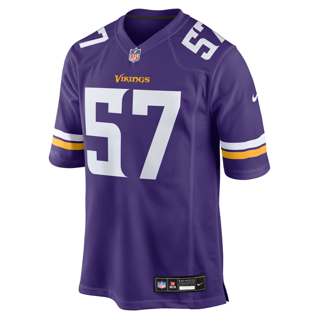 Men's Minnesota Vikings Chaz Chambliss Nike  Purple Team Game Jersey - Image 3