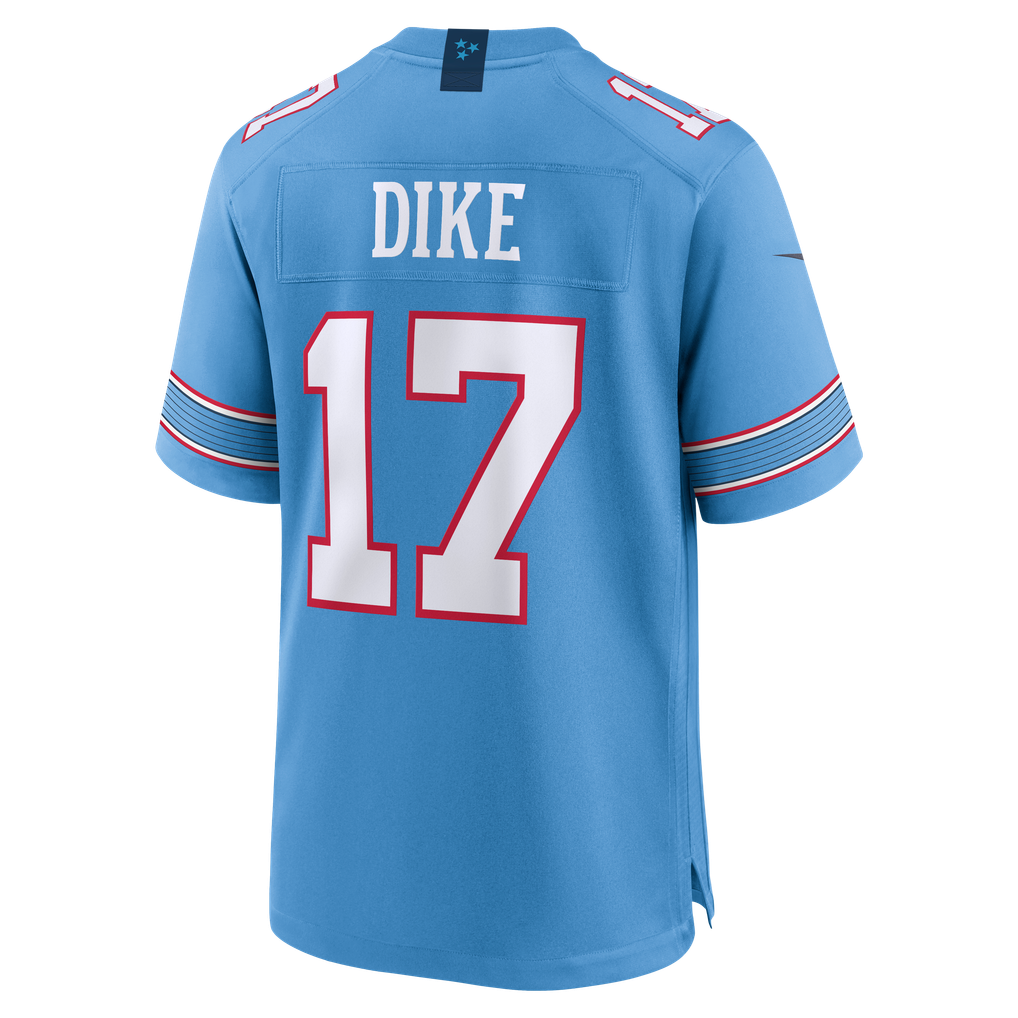 Men's Tennessee Titans Chimere Dike Nike  Light Blue Team Game Jersey - Image 4