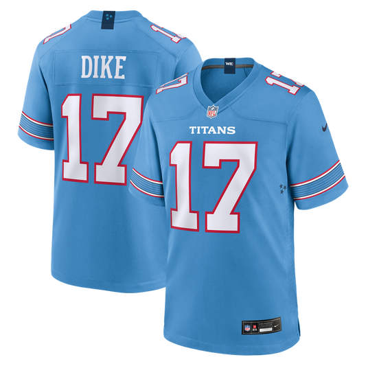 Men's Tennessee Titans Chimere Dike Nike  Light Blue Team Game Jersey - Image 1
